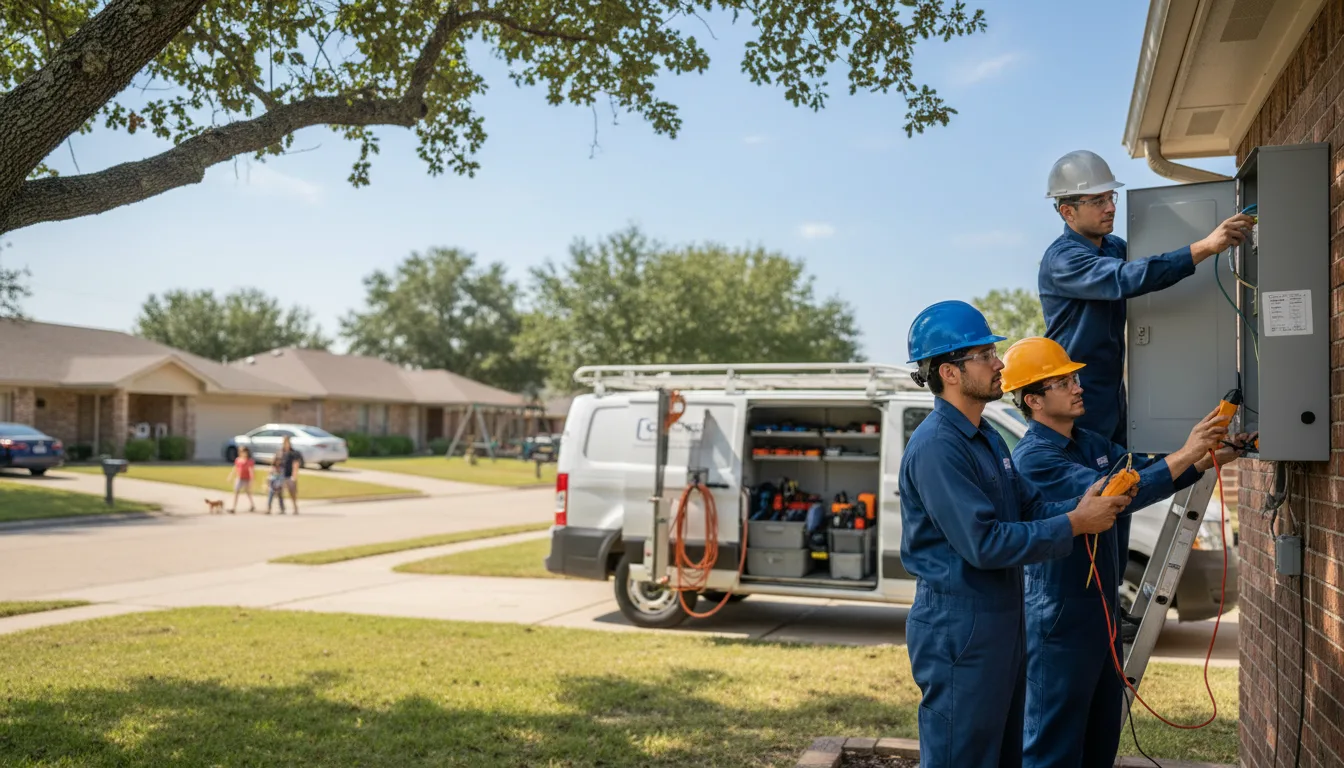 Certified electrician providing emergency electrical services in Crosbyton, TX